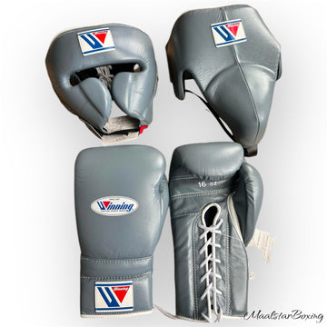 Full Grey Custom Handmade Boxing Sparring Kit | Winning | Premium Quality | Personalise Your Name | Flat 50% OFF