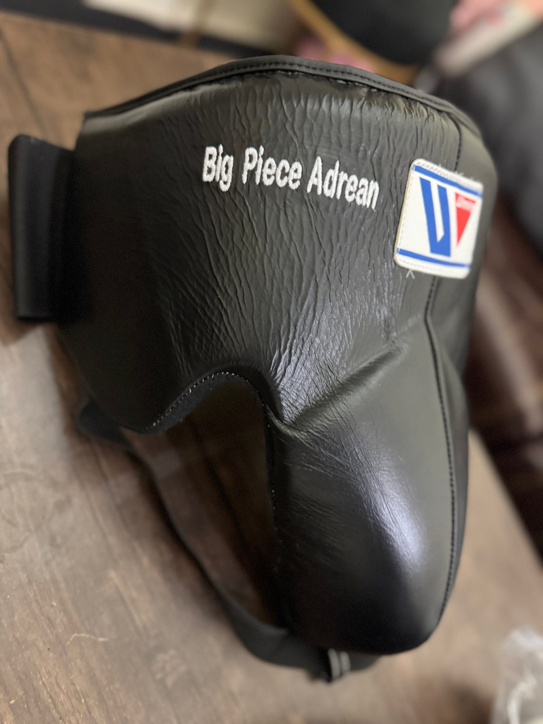 Custom Handmade Black GroinGuard | 100% Leather | Winning | Premium Quality | Personalise your name |