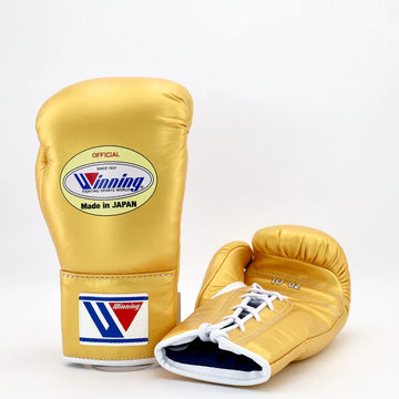 Winning Pro Fight Gloves - Metallic Gold