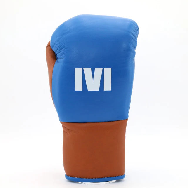 1v1 Peacemaker Lace Up Training Gloves - Royal Blue / Tobacco