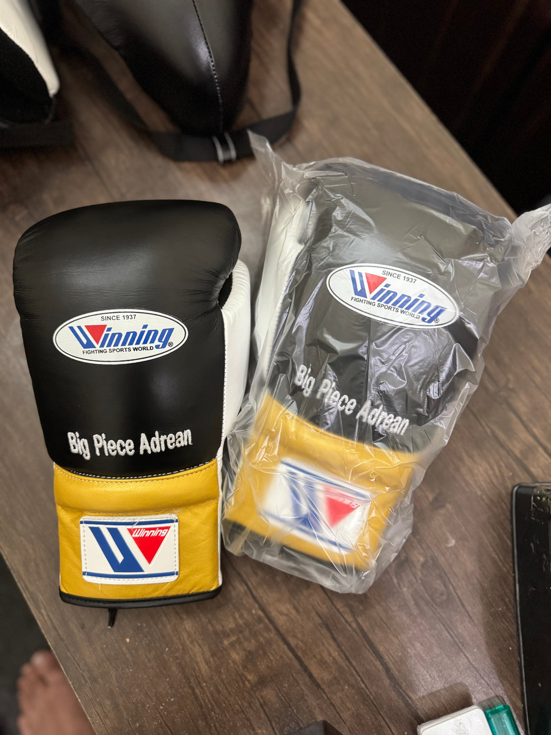 Black, White & Gold Combo | Handmade Boxing Sparring Kit | Winning | Premium Quality | Personalise Your Name | Flat 50% OFF