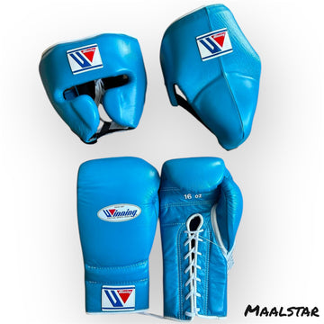 Sky Blue | Handmade Boxing Sparring Kit | Winning | Premium Quality | Personalise Your Name | Flat 50% OFF