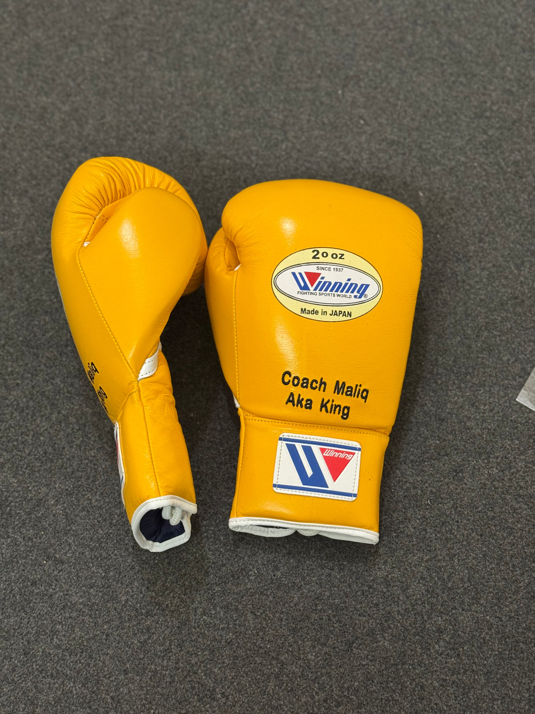 Custom Handmade Yellow Pro Elite Boxing Gloves 20 Oz | Winnings | Personalise your name | 100% Pure Leather | Best Choice for Fighters