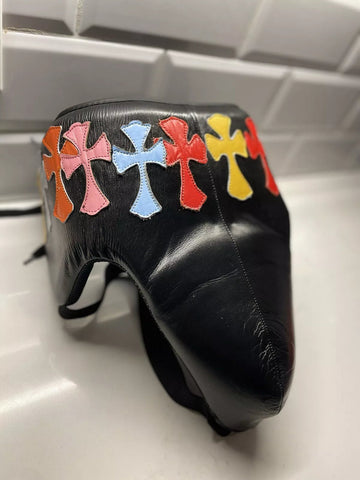 Chrome Hearts Groin Guard Black  100% Leather | Premium Quality | Personalise your name |