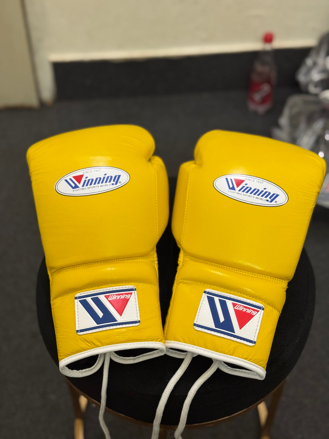 Custom Handmade Yellow Pro Elite Boxing Gloves | Winnings | Personalise your name | 100% Pure Leather | Best Choice for Fighters