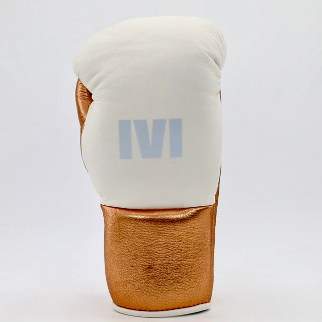 1v1 Peacemaker Lace Up Training Gloves - Metallic Copper / Bone White