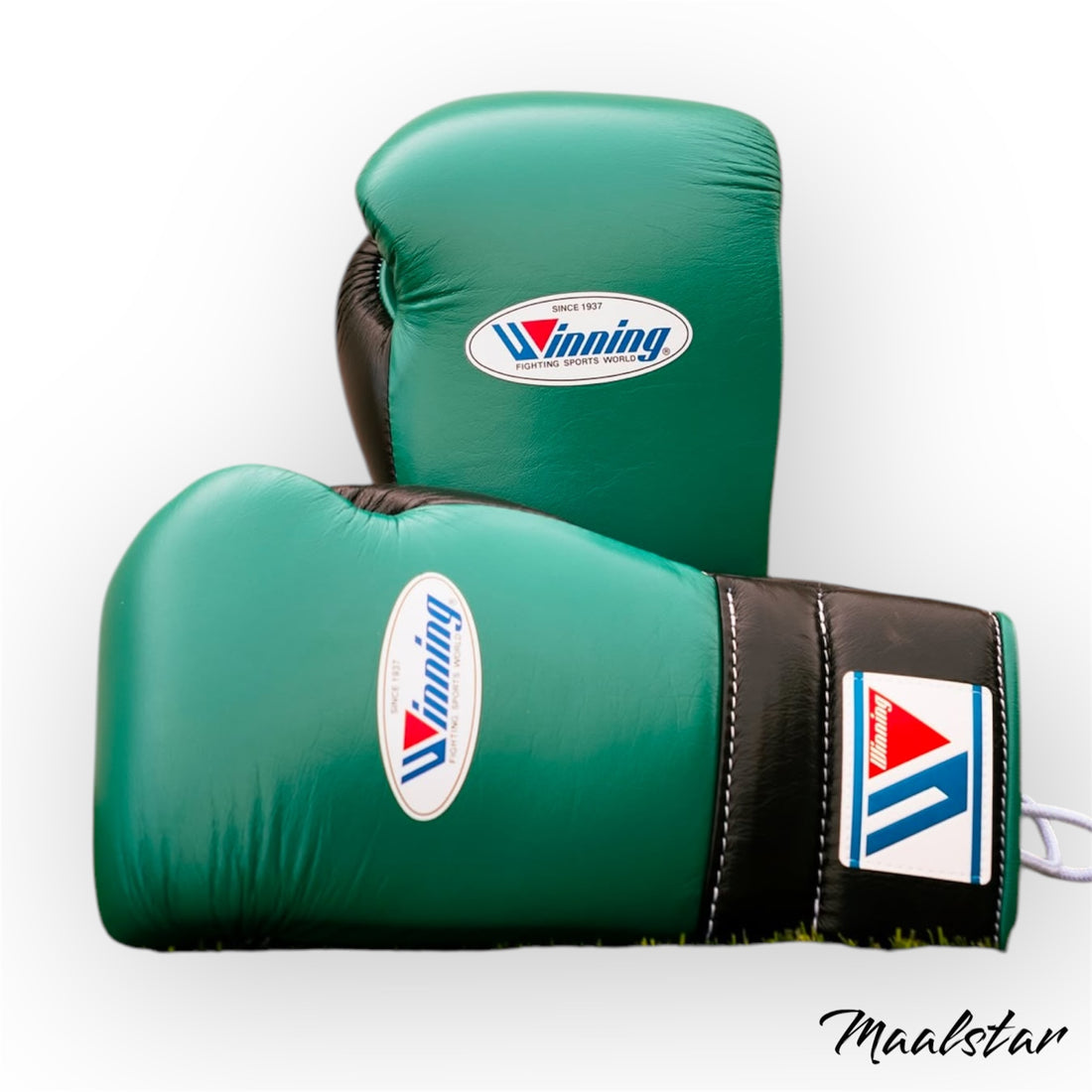 Green & Black Pro Elite Boxing Gloves | Winnings | Personalise your name | 100% Pure Leather | Best Choice for Fighters | Flat 50 OFF