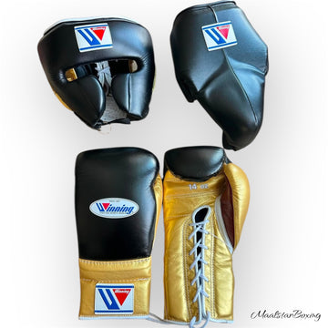 Gold & Black Combo | Handmade Boxing Sparring Kit | Winning | Premium Quality | Personalise Your Name | Flat 50% OFF