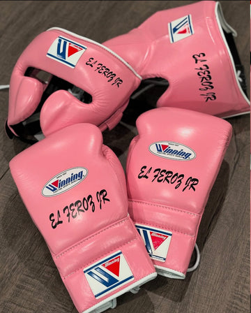Baby Pink | Handmade Boxing Sparring Kit | Winning | Premium Quality | Personalise Your Name | Flat 50% OFF