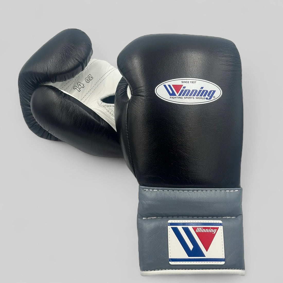 Custom Handmade Black, Grey & White Limited Edition Boxing Gloves | Winnings | Personalise your name | 100% Pure Leather | Best Choice for Fighters