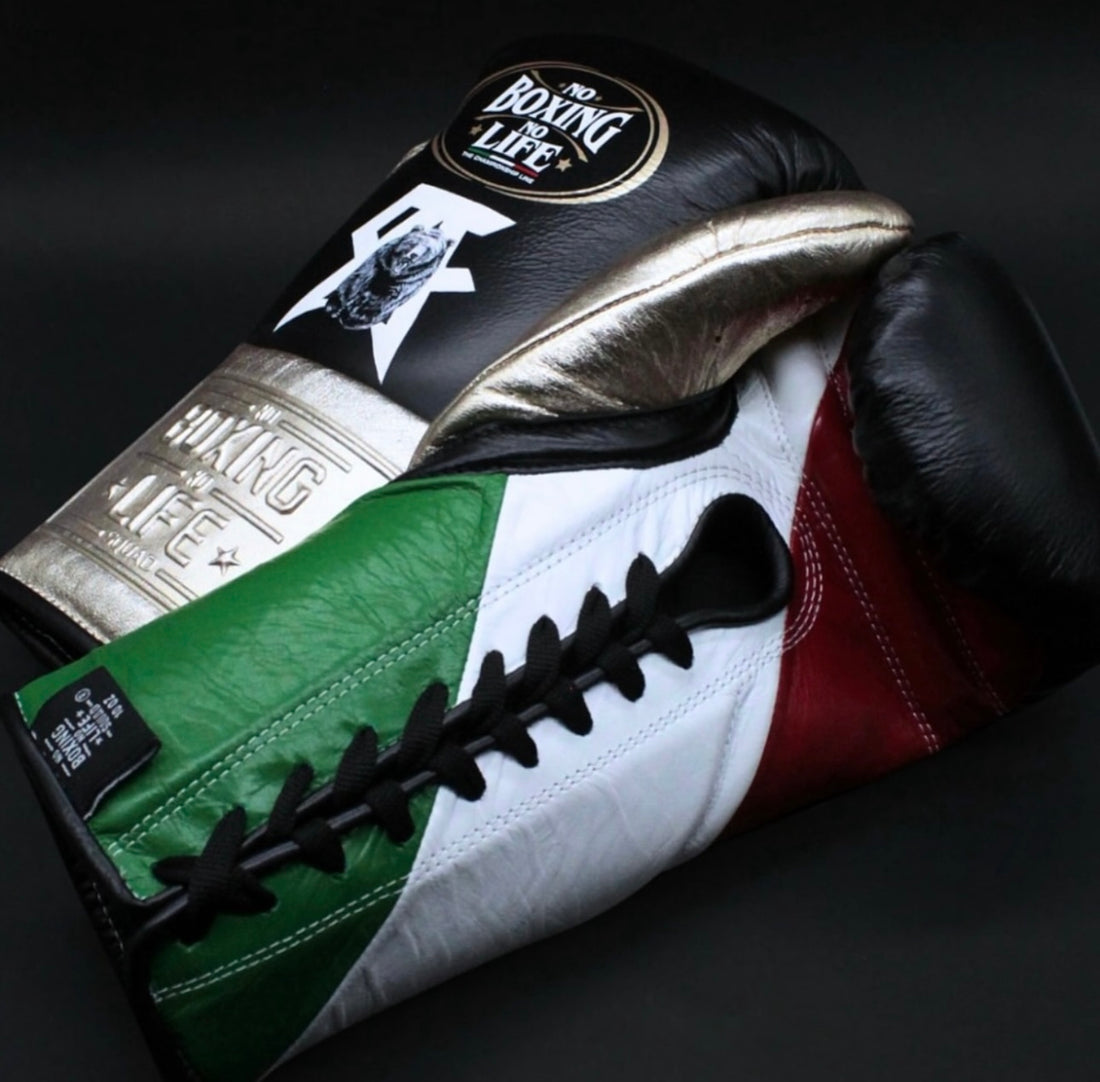 Canelo Edition Fight Gloves - No Boxing No Life Custom Handmade Boxing Gloves - Canelo vs Crawford
