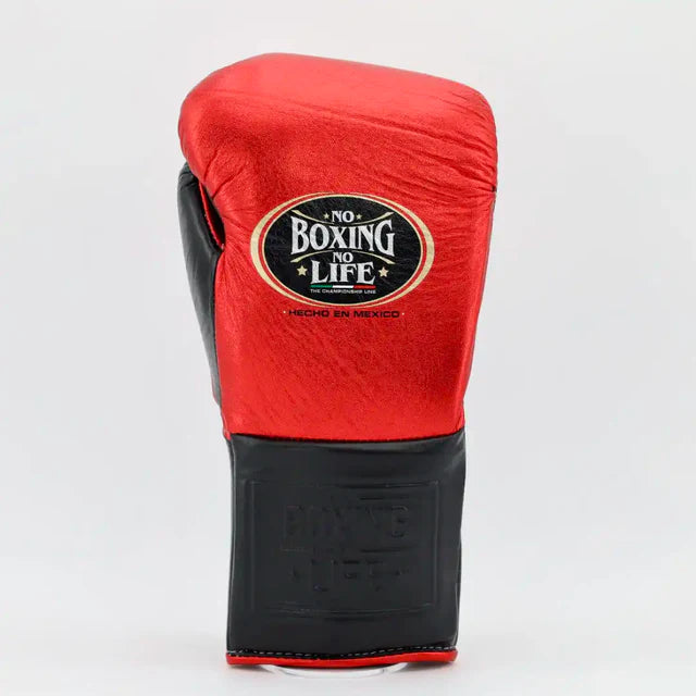 No Boxing No Life Training Gloves - Metallic Red / Black