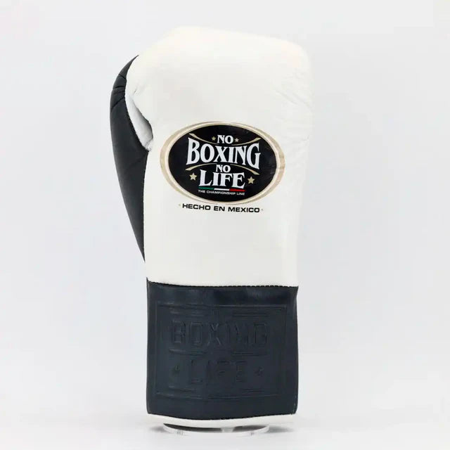 No Boxing No Life Pro Fight Gloves - Black / White
