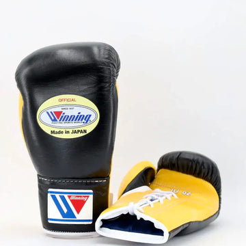 Winning Pro Fight Gloves - Black/Yellow