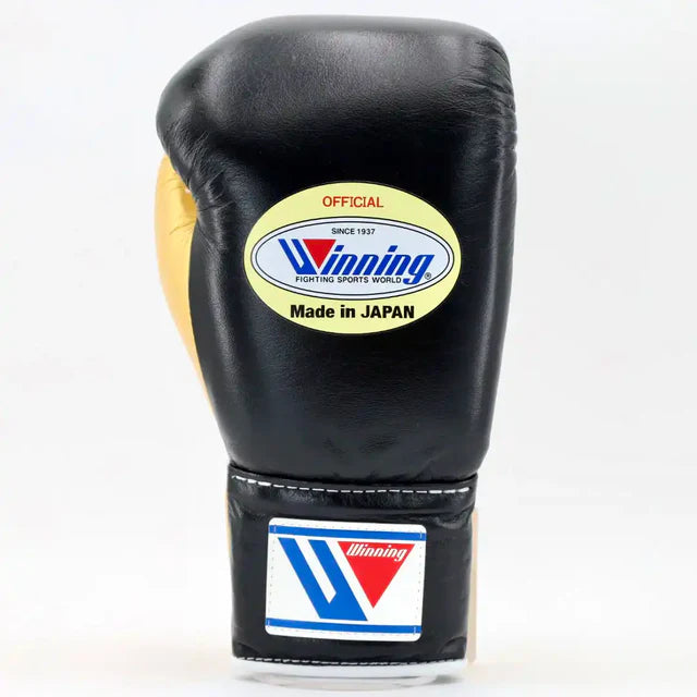 Winning Pro Fight Gloves - Black/Metallic Gold