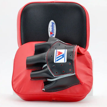 Winning Curved Punch Mitts - Red / Black