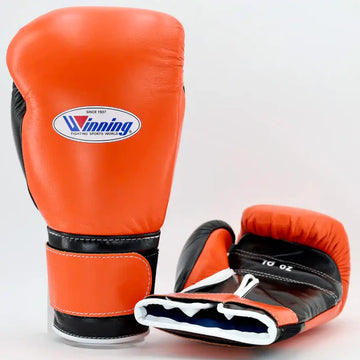 Winning Velcro Training Gloves - Orange / Black