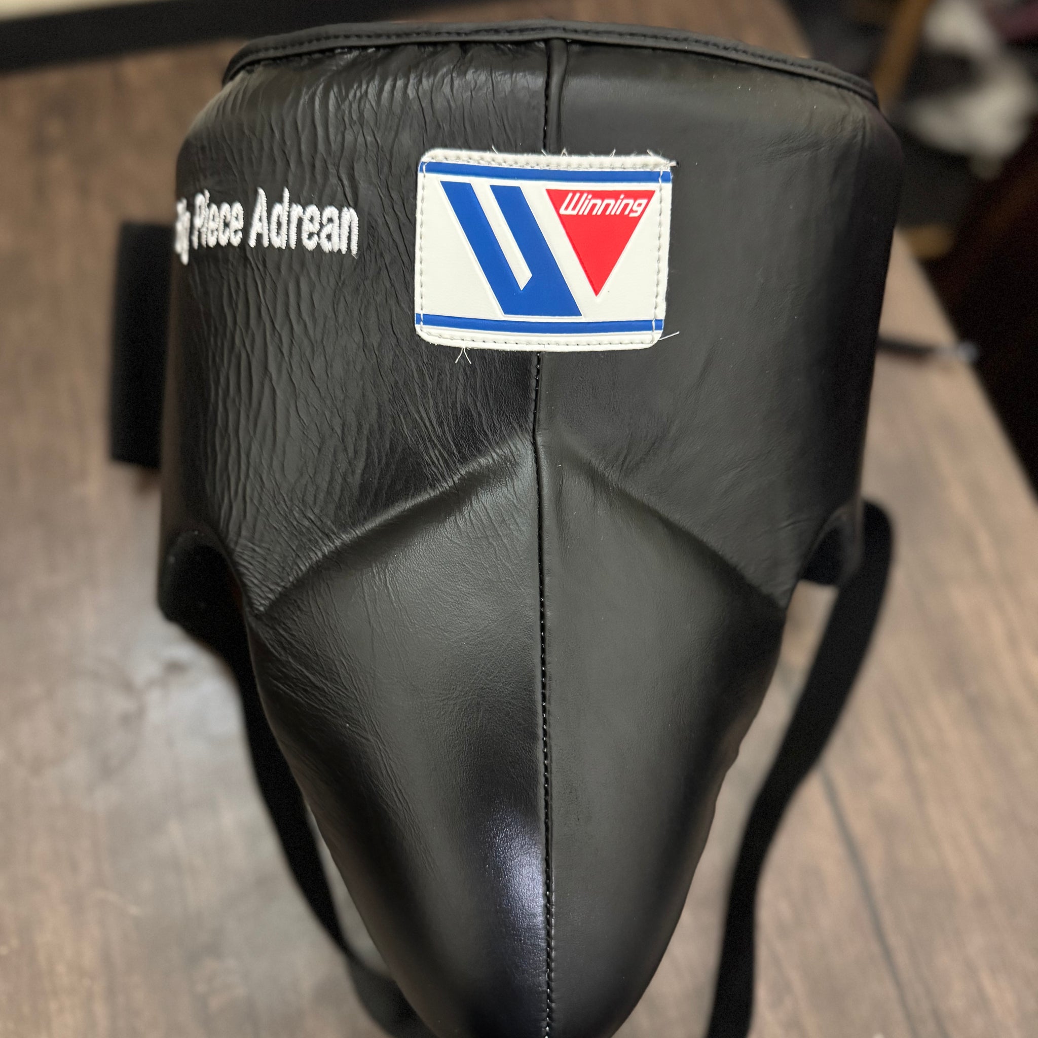 Custom Handmade Black GroinGuard | 100% Leather | Winning | Premium Quality | Personalise your name |