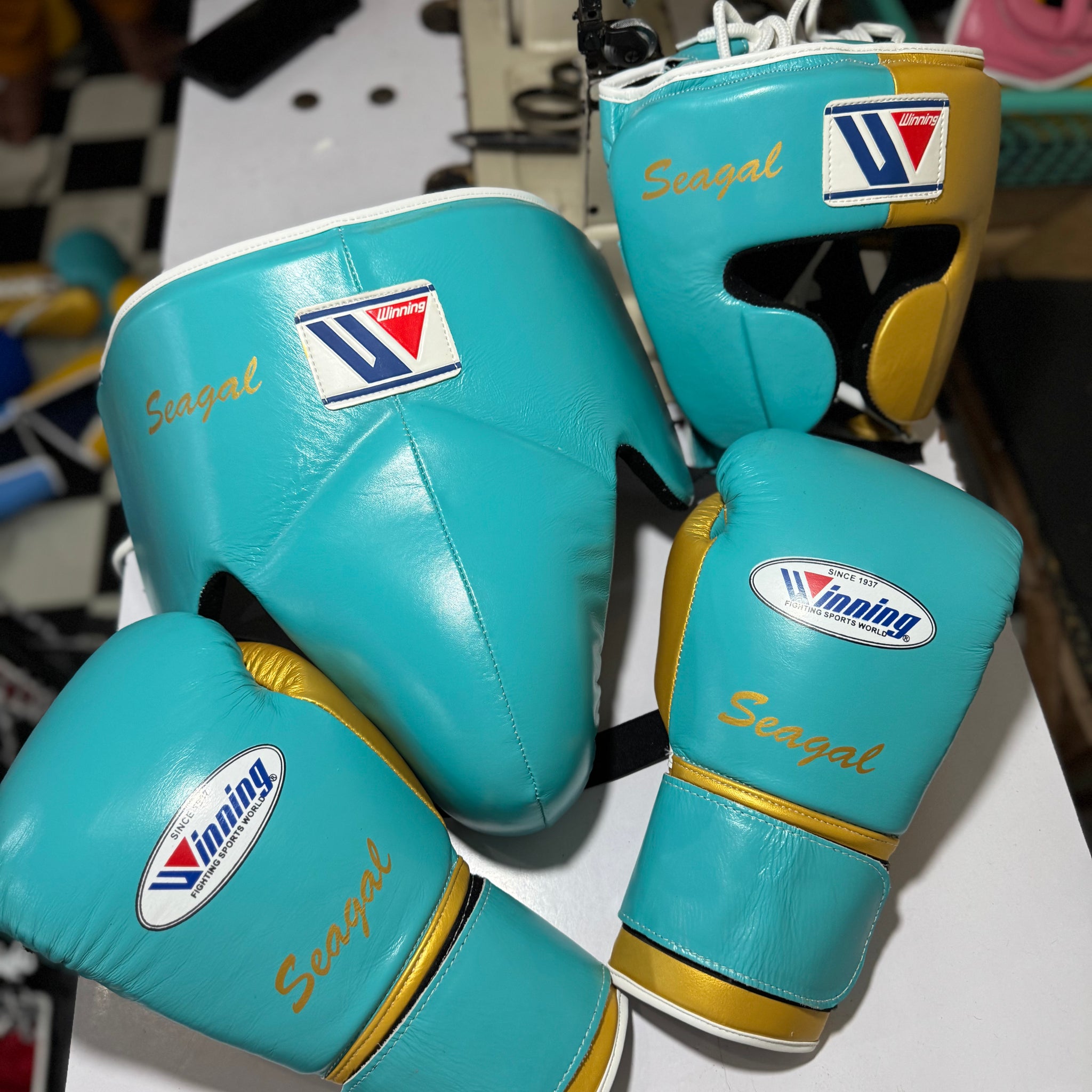 Winning - green / gold sparring set