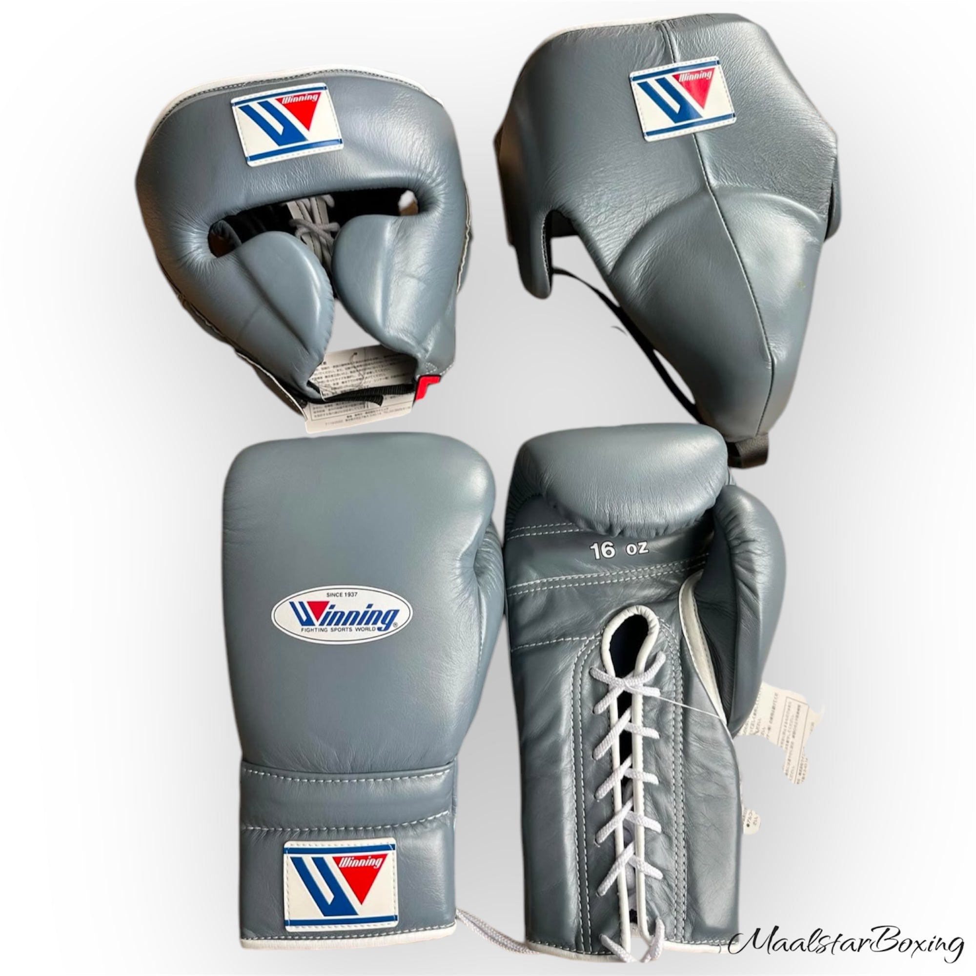 Full Grey Custom Handmade Boxing Sparring Kit | Winning | Premium Quality | Personalise Your Name | Flat 50% OFF
