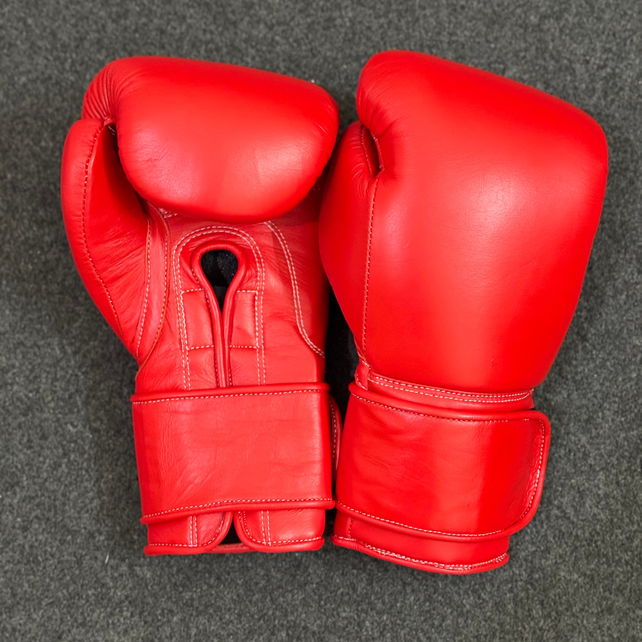 Custom Handmade Red Pro Elite Boxing Gloves | Personalise your name or logo | 100% Pure Leather | Best Choice for Fighters