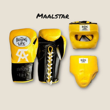 Yellow & Black NBNL | Handmade Boxing Sparring Kit | No Boxing No Life | Premium Quality | Personalise Your Name | Flat 50% OFF