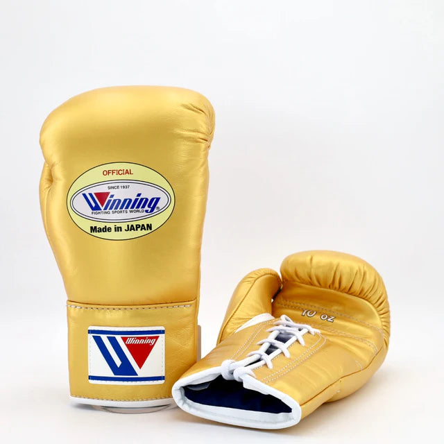 Winning Pro Fight Gloves - Metallic Gold