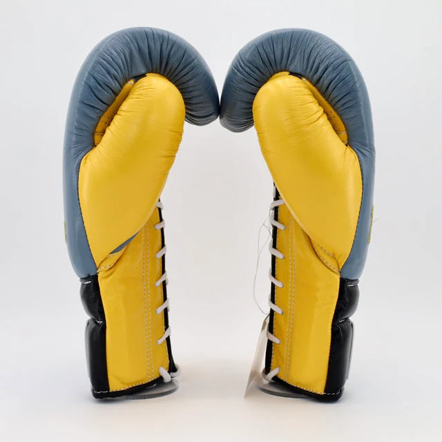 Winning Lace Training Gloves - NAOYA INOUE / embroidered / Dark grey / black / yellow