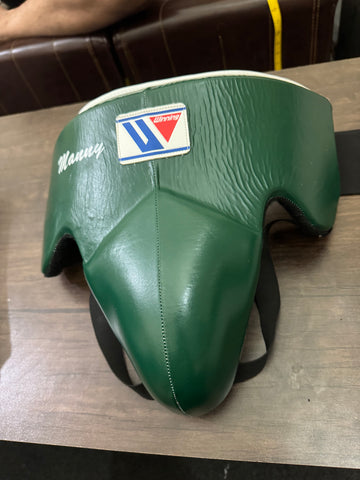 Custom Handmade Green GroinGuard | 100% Leather | Winning | Premium Quality | Personalise your name |