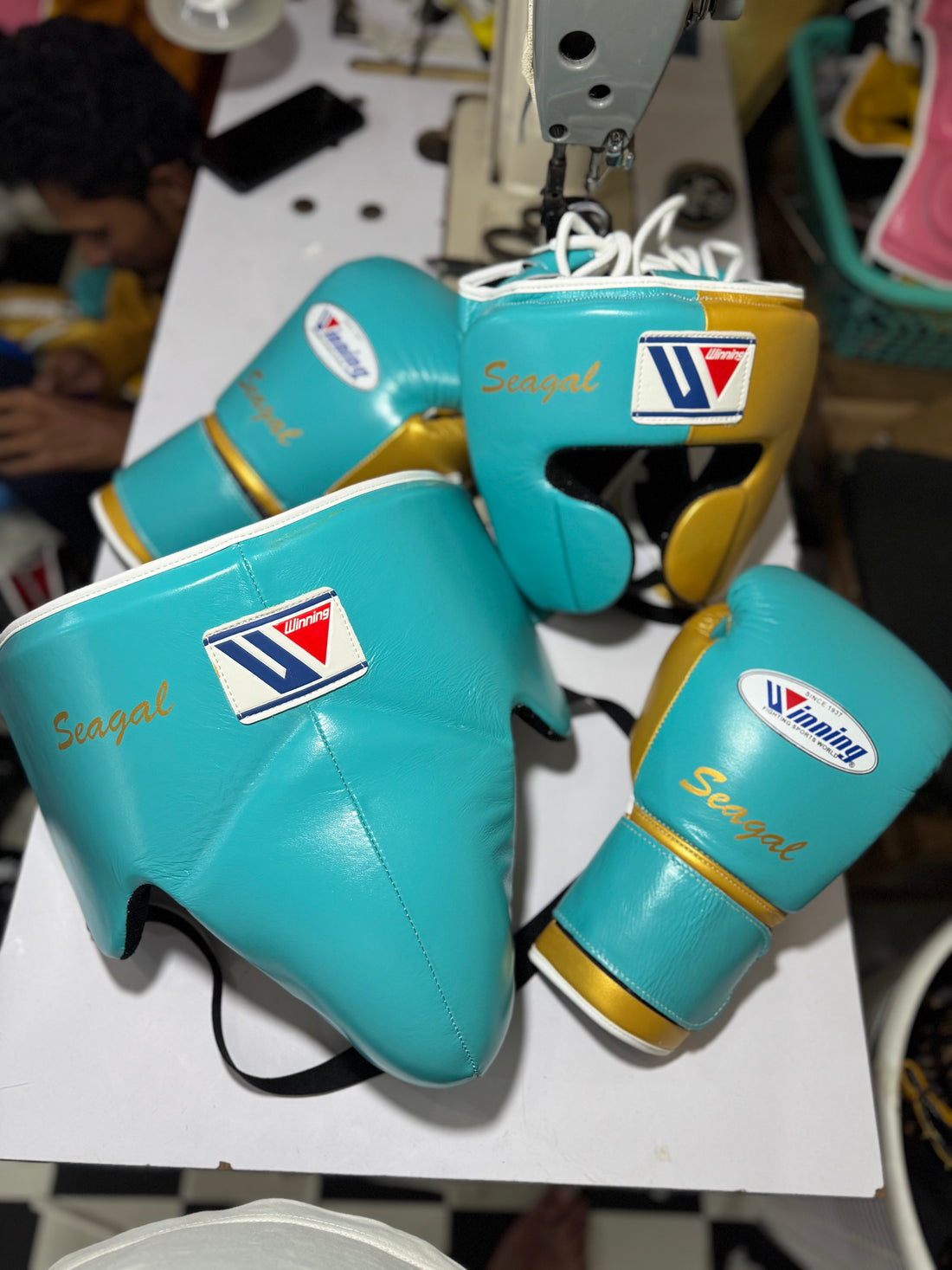 Winning - green / gold sparring set