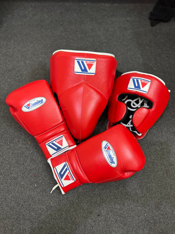 Full Red Custom Handmade Boxing Sparring Kit | Winning | Premium Quality | Personalise Your Name | Flat 50% OFF