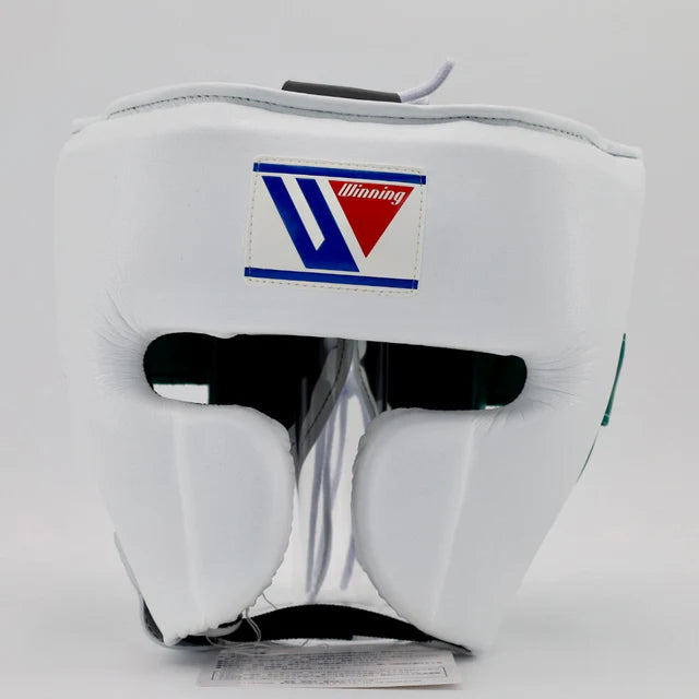 Winning Cheek Protector Headgear - White / Green