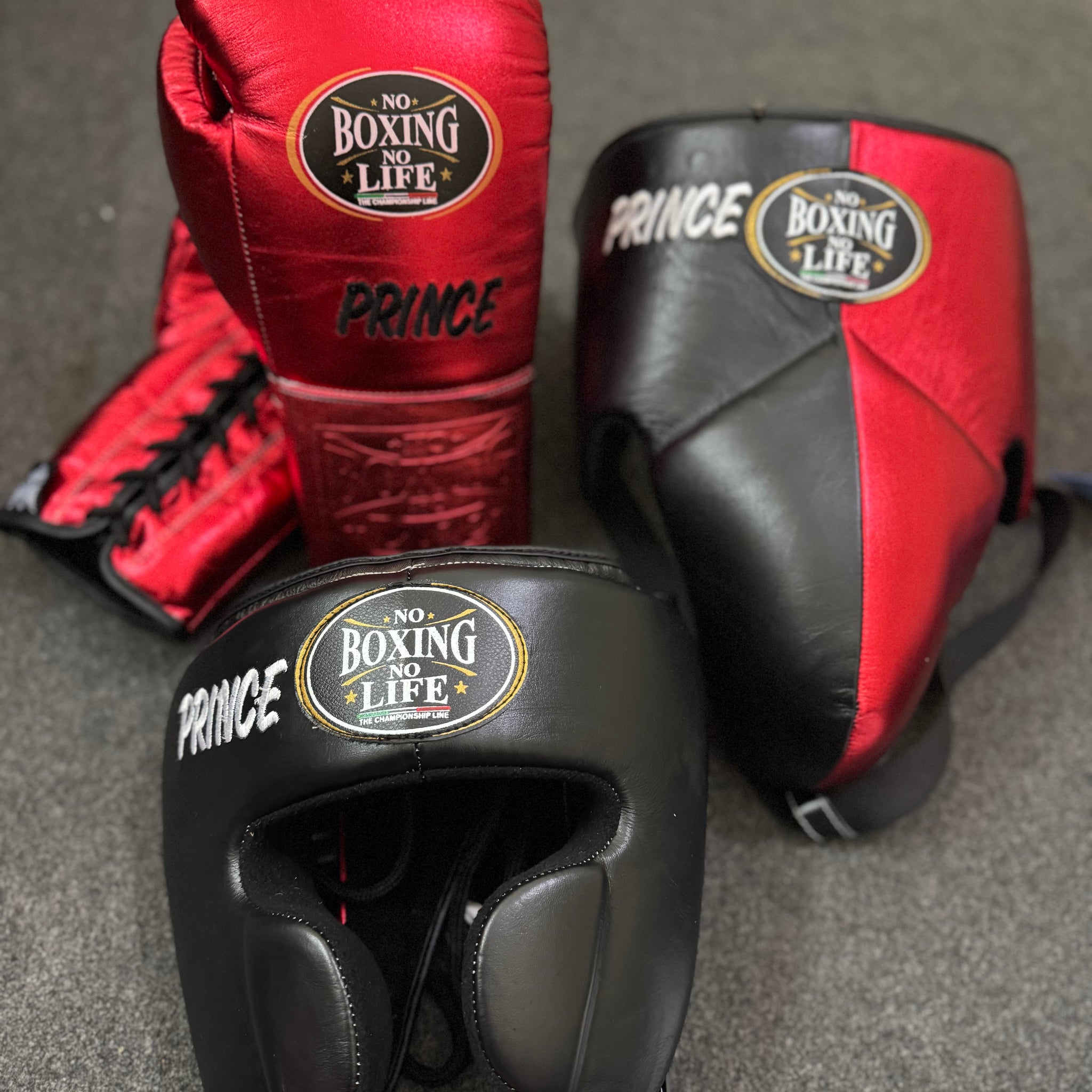 Red & Black NBNL | Handmade Boxing Sparring Kit | No Boxing No Life | Premium Quality | Personalise Your Name | Flat 50% OFF