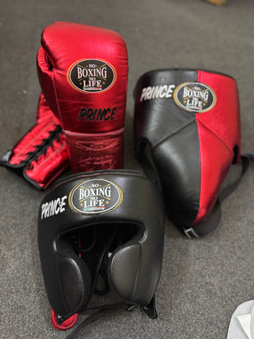 Red & Black NBNL | Handmade Boxing Sparring Kit | No Boxing No Life | Premium Quality | Personalise Your Name | Flat 50% OFF