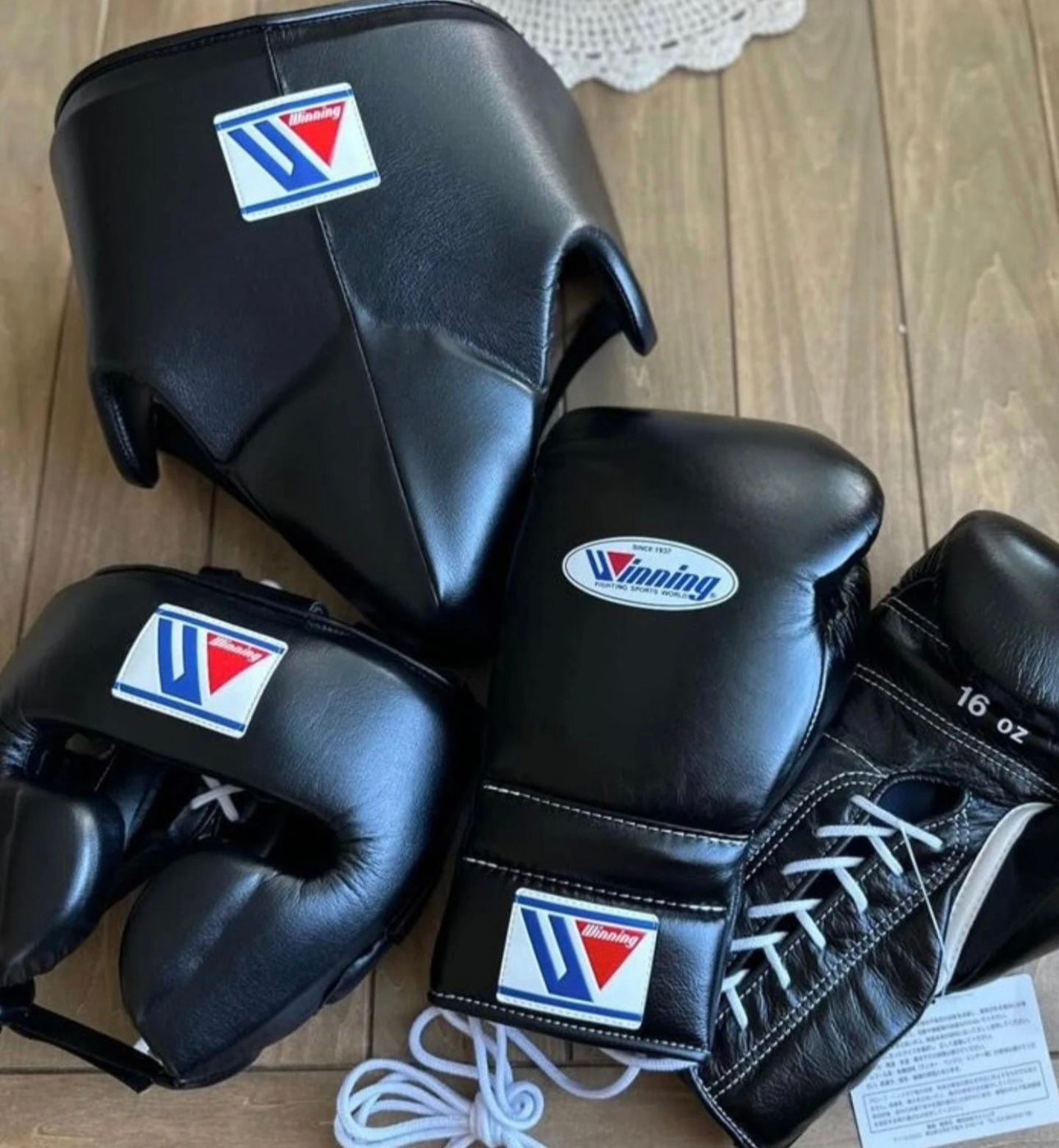 Full Black Custom Handmade Boxing Sparring Kit | Winning | Premium Quality | Personalise Your Name | Flat 50% OFF