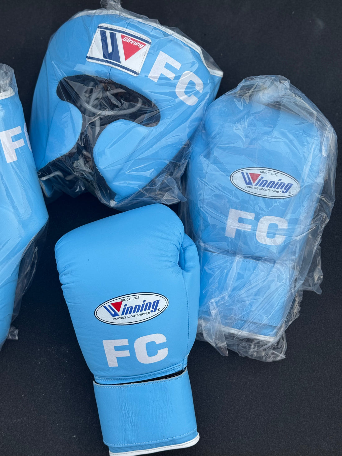 Sky Blue Custom Handmade Boxing Sparring Kit | Winning | Premium Quality | Personalise Your Name | Flat 50% OFF
