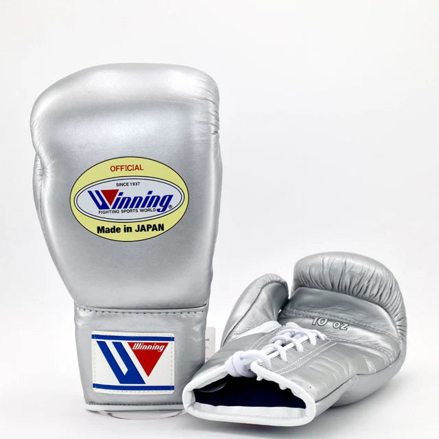 Winning Pro Fight Gloves - Metallic Silver