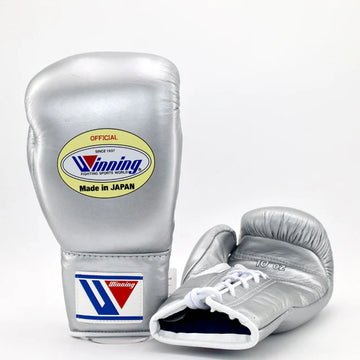 Winning Pro Fight Gloves - Metallic Silver