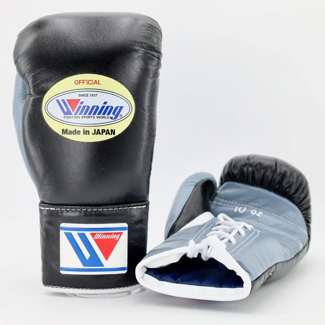 Winning Pro Fight Gloves - Black / Grey