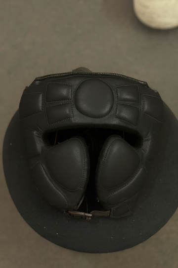 BLACK MONSTER HEADGEAR - MLR SPECIAL - GENUINE LEATHER