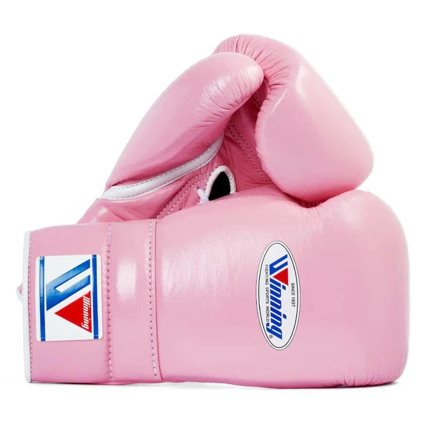 Baby Pink Pro Elite Boxing Gloves | Winnings | Personalise your name | 100% Pure Leather | Best Choice for Fighters | Flat 50 OFF