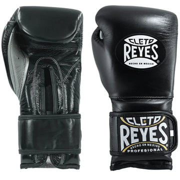Custom Handmade Black Pro Elite Boxing Gloves | Cleto Reyes | Personalise your name | 100% Pure Leather | Best Choice for Fighters