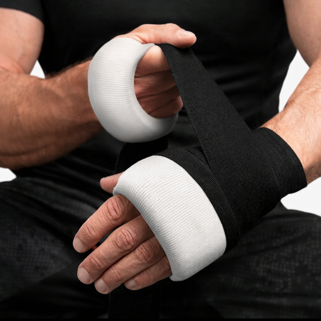 Boxing Knuckle Guard 2x + 4.5M Hand Wraps 2x Bundle – Complete Hand Protection Set for Boxing & MMA
