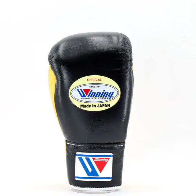 Winning Pro Fight Gloves - Black/Yellow