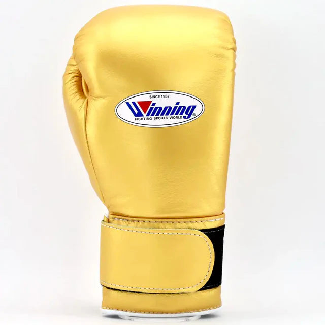 Winning Velcro Training Gloves - Gold