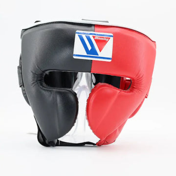 Winning Cheek Protector Headgear - Black / Red