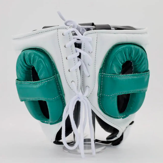 Winning Cheek Protector Headgear - White / Green