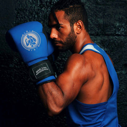 boxing gloves blue