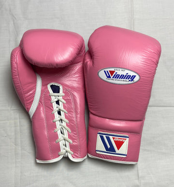 Pink Winning Style Boxing Gloves | Handmade | Premium Quality | Custom Logo Available | Professional Training & Sparring Gloves